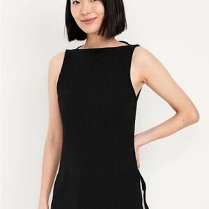 NWT Ribbed Slit Neck Top - XL TALL